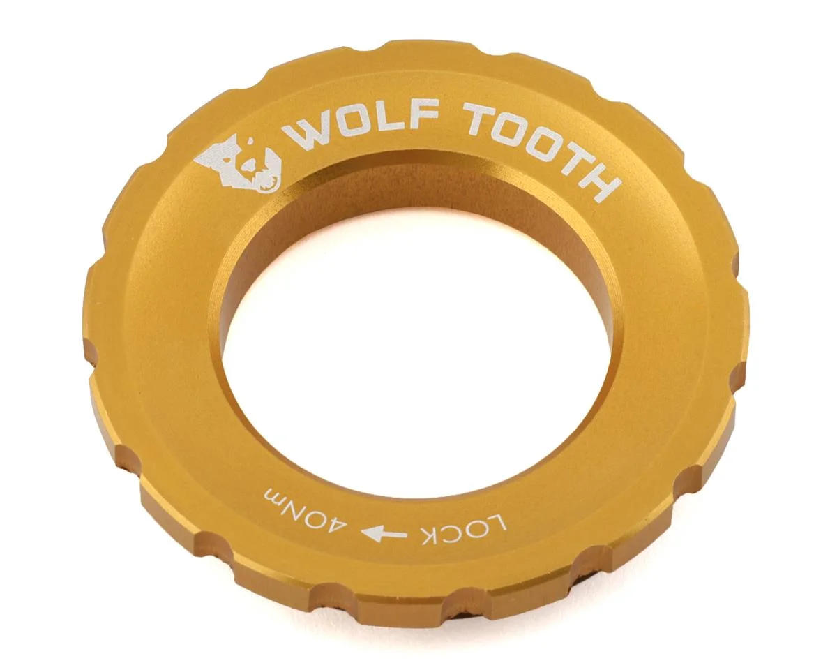 Wolf Tooth Components Centerlock Rotor Lockring (Gold) (External Spline)